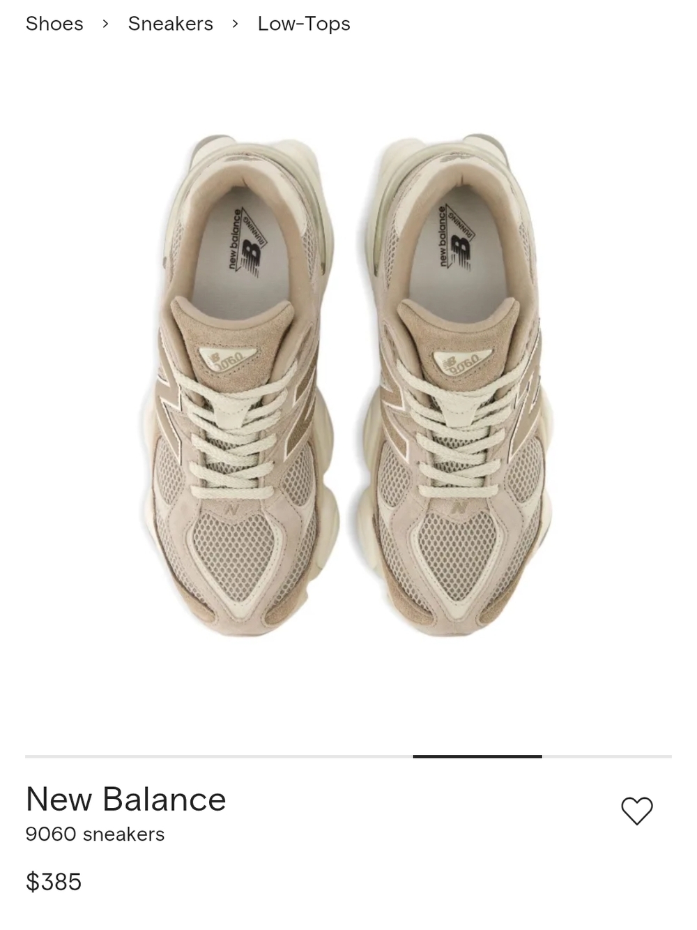 New Balance 9060 in Mushroom Women's Size 7.5 - Picture 2 of 7